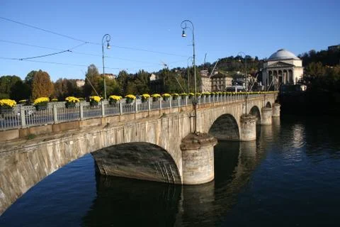Bridge over the river 스톡 사진
