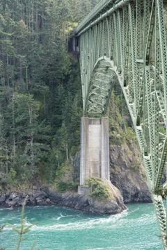 Bridge over river Foto stock