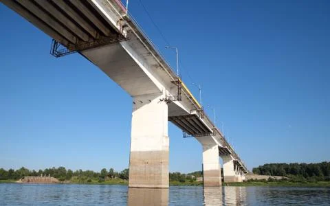 Bridge over the river Stock Photos
