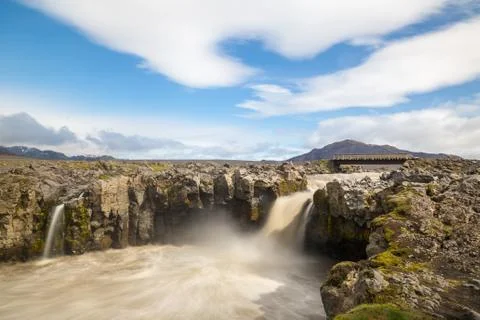 Bridge over the river Stock Photos