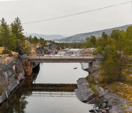 Bridge over a river Stock Photos