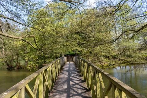 Bridge over the river Stock Photos