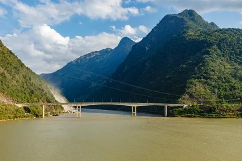 Bridge over river Stock Photos