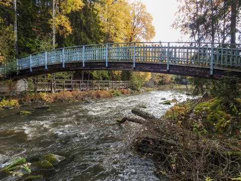 Bridge over a river Stock Photos