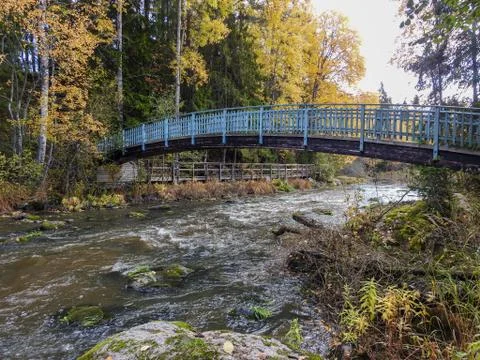 Bridge over a river Stock Photos