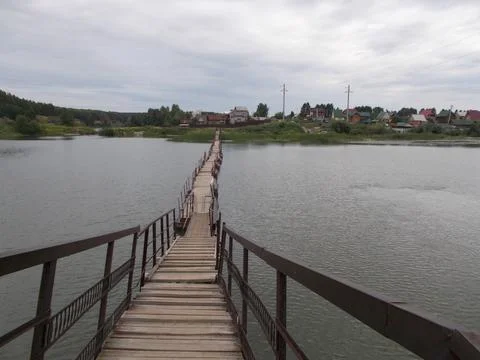Bridge over the river Stock Photos