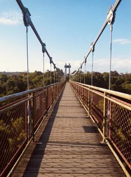 Bridge over the river Stock Photos