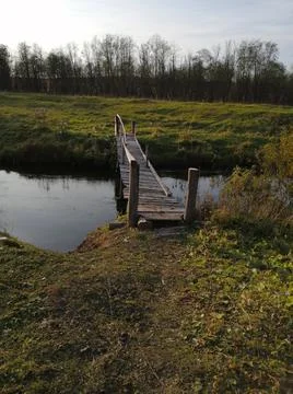 Bridge over the river Stock Photos