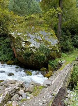 Bridge over the river Stock Photos