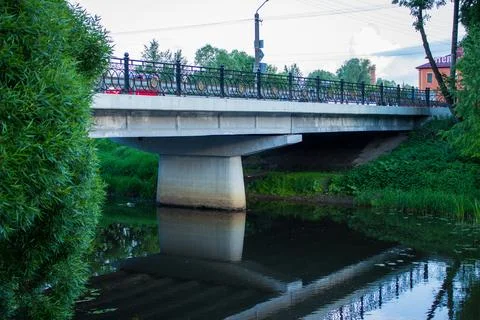 The bridge over the river Stock Photos