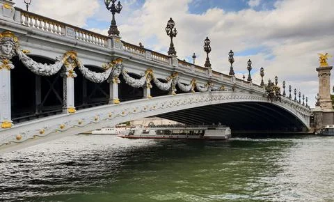 Bridge over the river Stock Photos