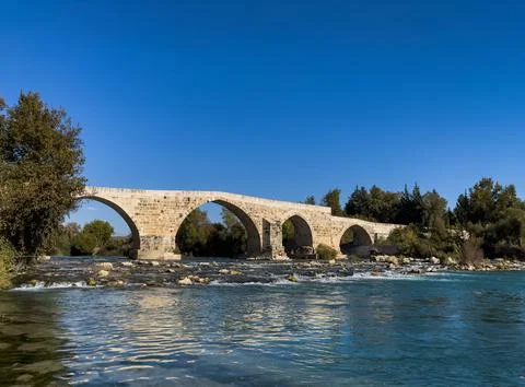 Bridge over the river Stock Photos