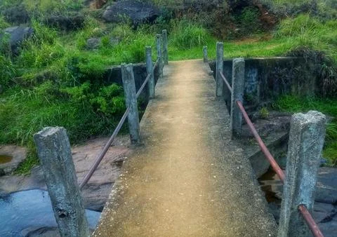 Bridge over river Foto stock