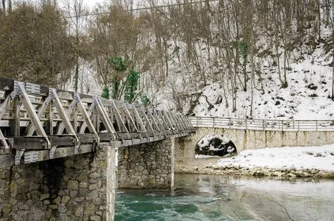Bridge over the river Stock Photos