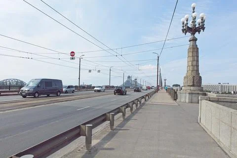 Bridge over river. Foto stock