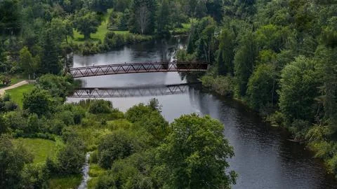 Bridge over river Stock-Fotos