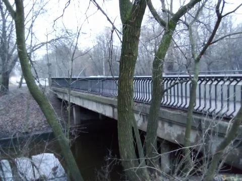 Bridge over the river Foto stock