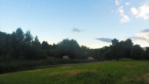Bridge Over River In summer Park Timelapse 스톡 동영상 82053279