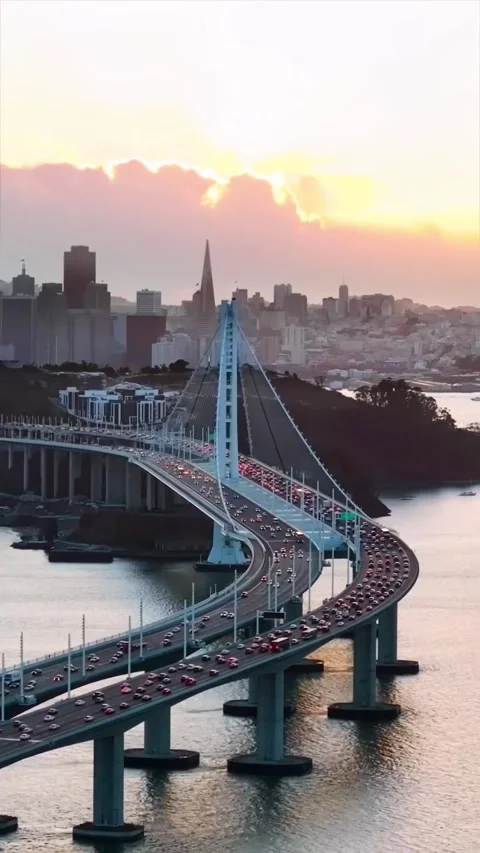 Bridge over the river thames Stock Footage 270160864