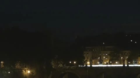 Bridge over the River Tiber Vídeos de archivo 12430648