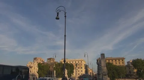 Bridge over the River Tiber Stock-Footage 20433227