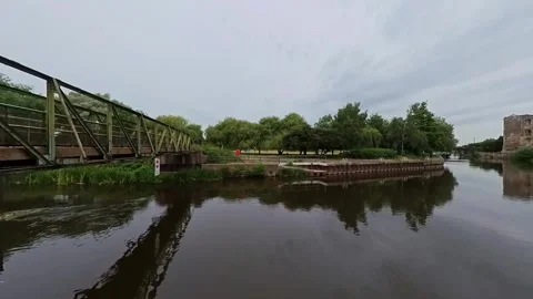 Bridge over the River Trent 스톡 동영상 245154191