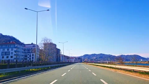 A bridge over a road Stock Footage 273012721