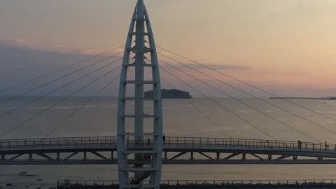 Bridge over the sea, bridge over the ocean 스톡 동영상 310345221