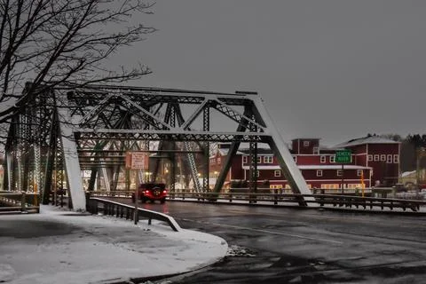 Bridge over the Seneca River Stock Photos