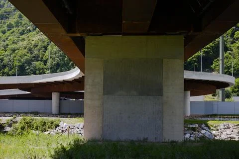 Bridge over Ticino river Stock Photos