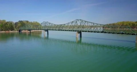 Bridge over turquoise waters Stock Footage 101771497