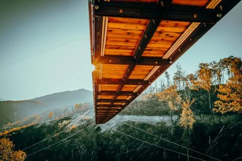 Bridge over the Valley Foto stock