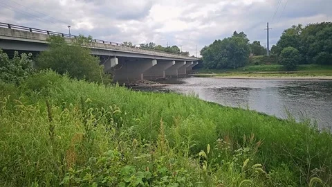 Bridge over water in 4K! Stock Footage 250101463