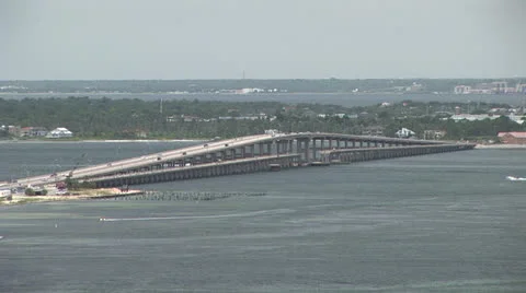 Bridge over water Stock Footage 26043183