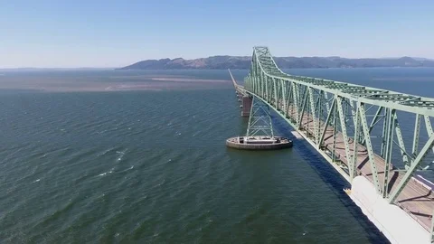 Bridge over water Stock Footage 81046883