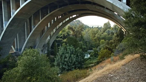 Bridge over water Stock Footage 83694985