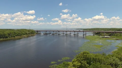 Bridge Over the Water Stock Footage 108876853