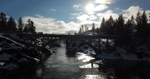 Bridge over Water 库存影片 129705772