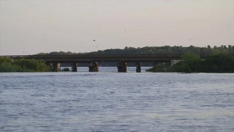 Bridge over water Stock Footage 232870353