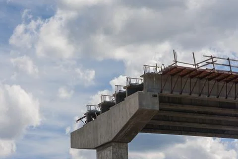 Bridge Overpass Under Construction In Metro Atlanta Area Stock Photos