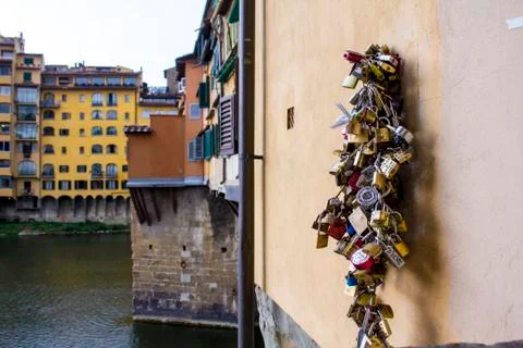 The Bridge padlocks Stock Photos