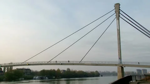 Bridge, pan left Stock Footage 12655823