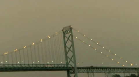 Bridge Pan Out Shot (HD) Stock Footage 11398732