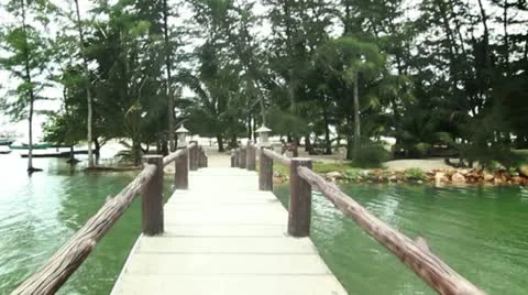 Bridge to paradise Video stock 21998537