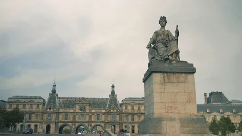 Bridge at Paris City | 4K Stock Footage 219729008