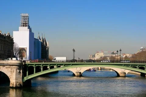 Bridge in paris Stock Photos