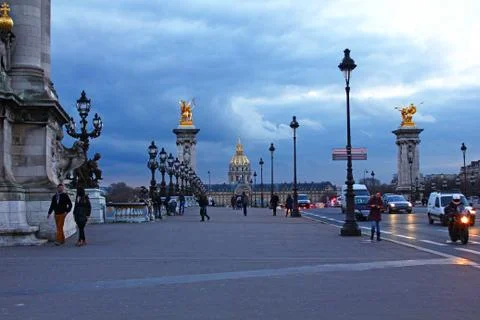 The bridge in Paris Stock Photos