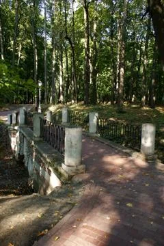 Bridge in park Stock Photos
