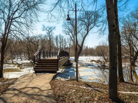 Bridge in the park Stock Photos