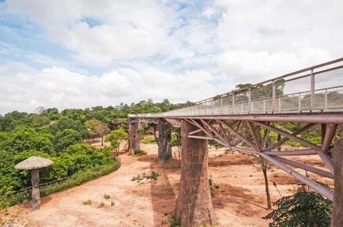 Bridge in the park. Stock Photos